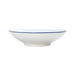 Mikasa Hospitality 13 1/2 oz Round Bistro Coupe Bowl - Porcelain, Blue Pinstripe (5256499)-cityfoodequipment.com
