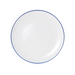 Mikasa Hospitality 10" Round Bistro Coupe Plate - Porcelain, Blue Pinstripe (5256493)-cityfoodequipment.com