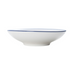 Mikasa Hospitality 26 oz Round Bistro Coupe Bowl - Porcelain, Blue Pinstripe (5256501)-cityfoodequipment.com
