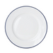 Mikasa Hospitality 9" Round Bistro Plate - Porcelain, Blue Pinstripe (5256484)-cityfoodequipment.com