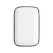 Mikasa Hospitality 8" Rectangular Bistro Coupe Plate - Porcelain, Black Pinstripe (5260388)-cityfoodequipment.com