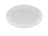 Mikasa Hospitality 13 3/4" Oval Bistro Blanc Plate - Porcelain, White (5292233)-cityfoodequipment.com