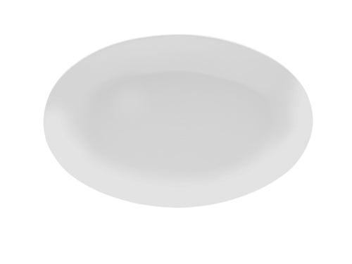 Mikasa Hospitality 13 3/4" Oval Bistro Blanc Plate - Porcelain, White (5292233)-cityfoodequipment.com