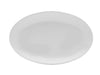 Mikasa Hospitality 9 3/4" Oval Bistro Blanc Plate - Porcelain, White (5292238)-cityfoodequipment.com