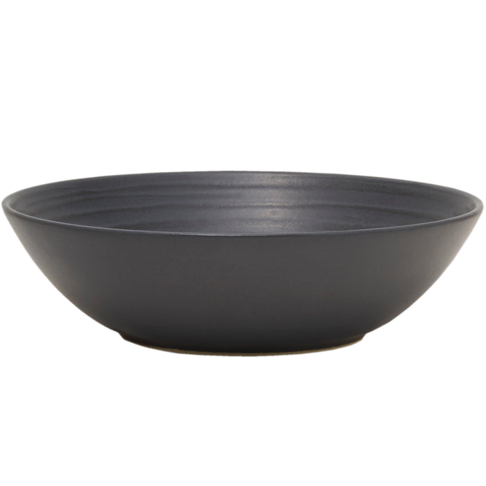 Mikasa Hospitality 57 oz Obsidian Bowl - Stoneware, Black (5275383)-cityfoodequipment.com