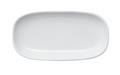 Mikasa Hospitality 12" x 7 3/4" Oval Isla Platter - Porcelain, White (5302598)-cityfoodequipment.com