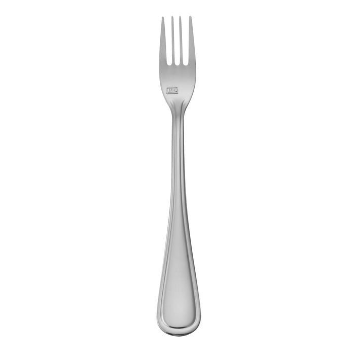 Mikasa Hospitality 5 4/5" Cocktail Fork with 18/10 Stainless Grade, Mikasa Rim Pattern (5273079)-cityfoodequipment.com