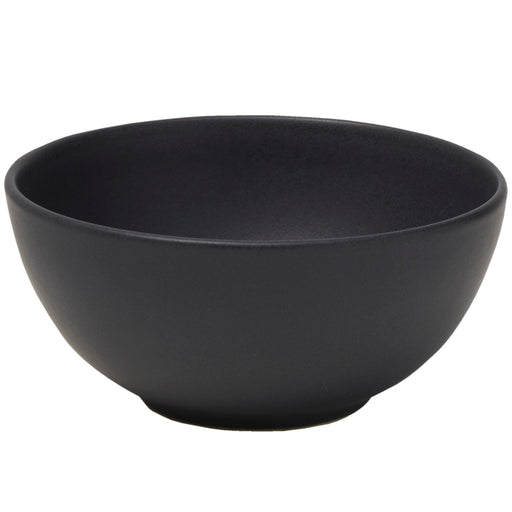 Mikasa Hospitality 18 oz Round Obsidian Bowl - Stoneware, Black (5275382)-cityfoodequipment.com