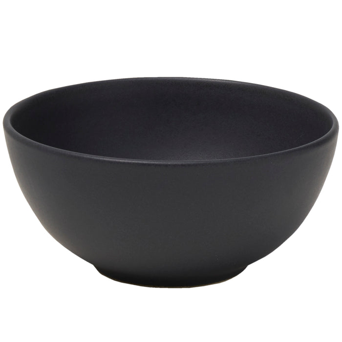 Mikasa Hospitality 18 oz Round Obsidian Bowl - Stoneware, Black (5275382)-cityfoodequipment.com