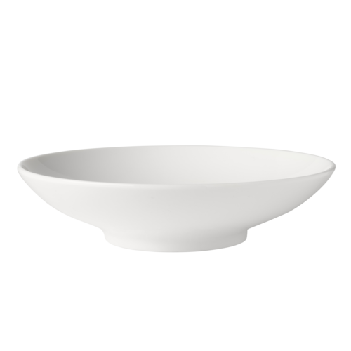 Mikasa Hospitality 34 oz Round Bistro Blanc Bowl - Porcelain, White (5292237)-cityfoodequipment.com