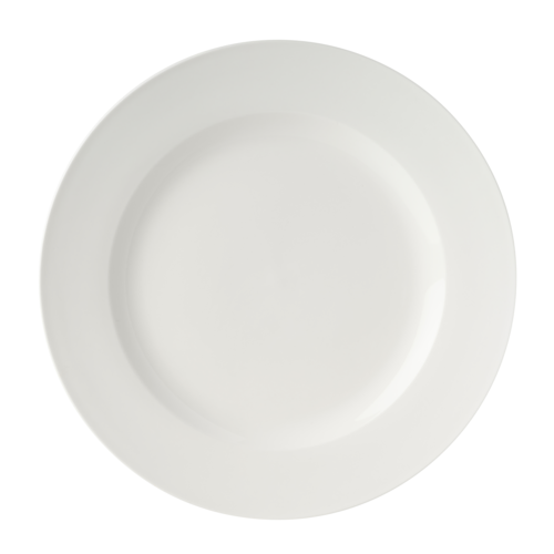 Mikasa Hospitality 11" Round Bistro Blanc Plate - Porcelain, White (5292232)-cityfoodequipment.com
