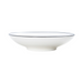 Mikasa Hospitality 34 oz Round Bistro Coupe Bowl - Porcelain, Black Pinstripe (5260386)-cityfoodequipment.com