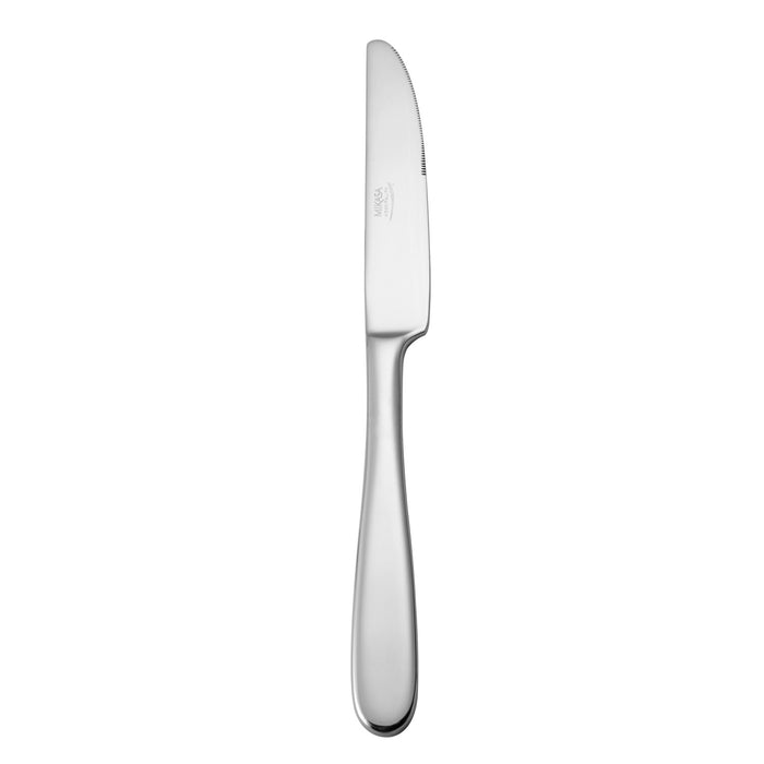 Mikasa Hospitality 9 67/100" Table Knife with 18/10 Stainless Grade, City Limit Satin Pattern (5268334)-cityfoodequipment.com