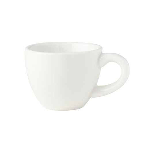 Mikasa Hospitality 3 2/5 oz Bistro Coffee Cup - Porcelain, White (5292264)-cityfoodequipment.com