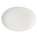 Mikasa Hospitality 14" x 9 4/5" Oval Bistro Blanc Platter - Porcelain, White (5292229)-cityfoodequipment.com