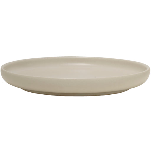 Mikasa Hospitality 6 3/4" Round Solitude Coupe Plate - Stoneware, Natural (5275147)-cityfoodequipment.com