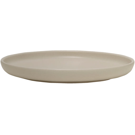 Mikasa Hospitality 8 1/2" Round Solitude Coupe Plate - Stoneware, Natural (5275146)-cityfoodequipment.com