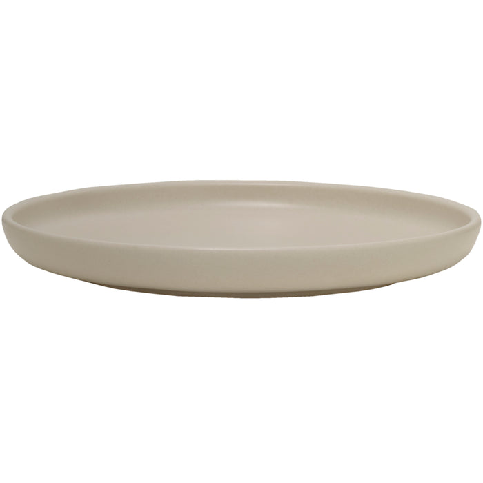 Mikasa Hospitality 8 1/2" Round Solitude Coupe Plate - Stoneware, Natural (5275146)-cityfoodequipment.com