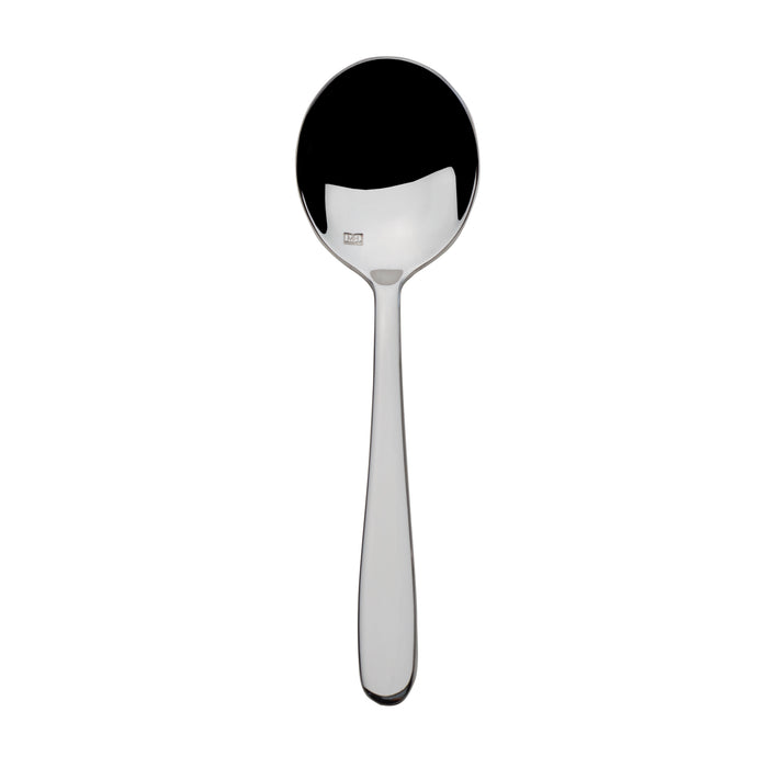 Mikasa Hospitality 6 1/10" Bouillon Spoon with 18/10 Stainless Grade, City Limit Pattern (5275879)-cityfoodequipment.com