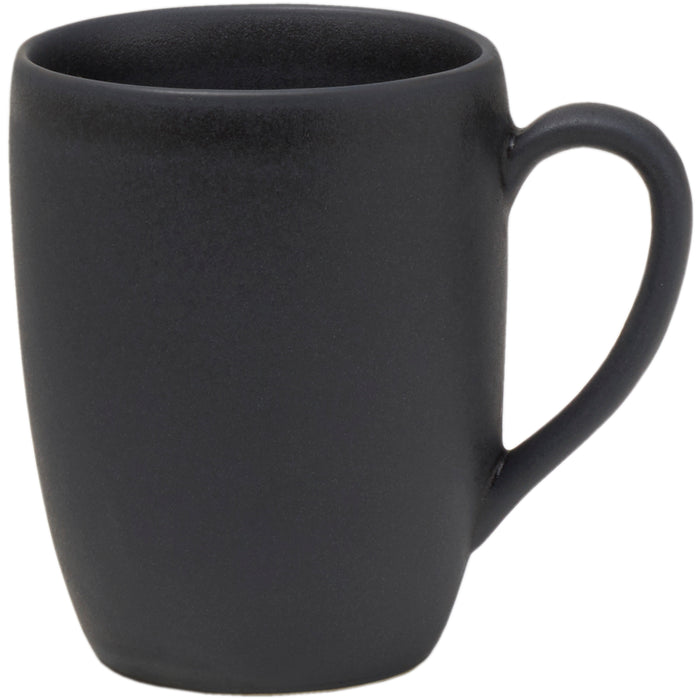 Mikasa Hospitality 11 oz Obsidian Mug - Stoneware, Black (5275385)-cityfoodequipment.com