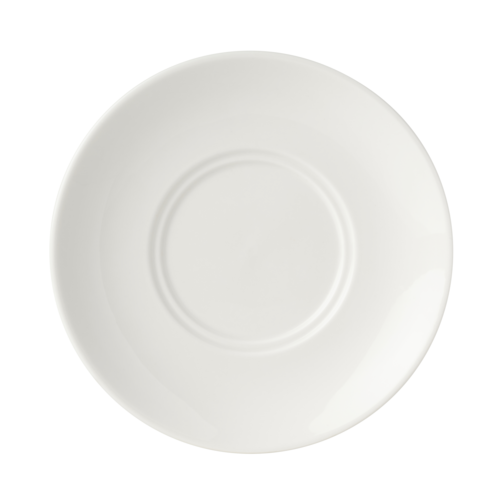 Mikasa Hospitality 6 3/4" Round Bistro Blanc Saucer - Porcelain, White (5292195)-cityfoodequipment.com