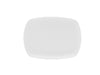Mikasa Hospitality 7 4/5" Rectangular Lola Coupe Plate - Bone China, White (5304582)-cityfoodequipment.com