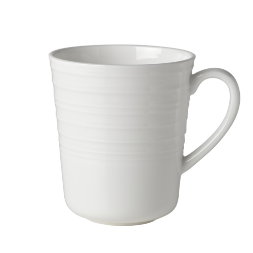 Mikasa Hospitality 13 7/10 oz Melinda Mug - Bone China, White (5313169)-cityfoodequipment.com