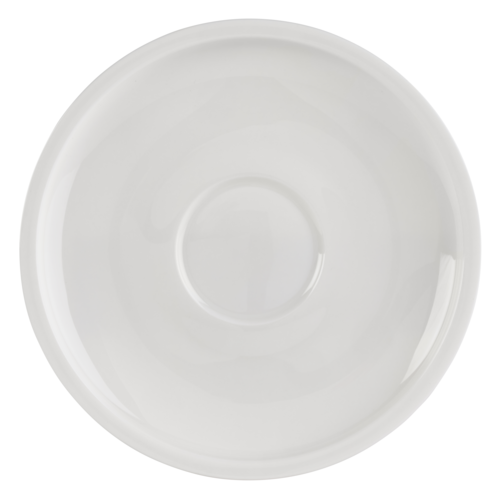 Mikasa Hospitality 6 3/10" Round Gordon Saucer - Bone China, White (5312749)-cityfoodequipment.com