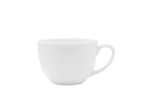 Mikasa Hospitality 10 oz Lola Coffee Cup- Bone China, White (5304757)-cityfoodequipment.com