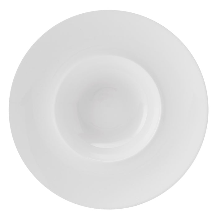 Mikasa Hospitality 11" Round Specials Deep Plate - Porcelain, White (5303435)-cityfoodequipment.com