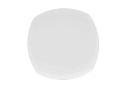 Mikasa Hospitality 10" Square Lola Plate - Bone China, White (5304724)-cityfoodequipment.com
