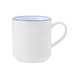 Mikasa Hospitality 11 4/5 oz Bistro Mug - Porcelain, Blue Pinstripe (5305730)-cityfoodequipment.com