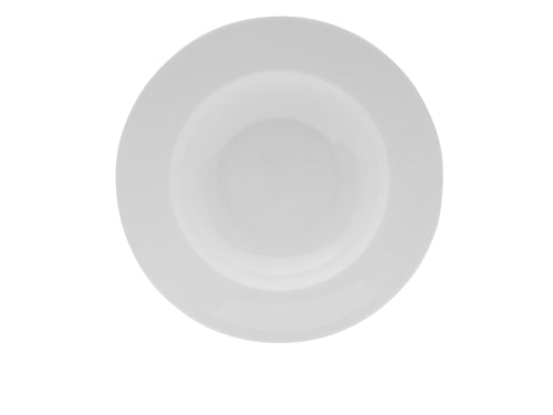 Mikasa Hospitality 11" Round Lola Deep Plate - Bone China, White (5304578)-cityfoodequipment.com