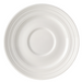 Mikasa Hospitality 6 1/5" Round Melinda Espresso Saucer - Bone China, White (5309156)-cityfoodequipment.com