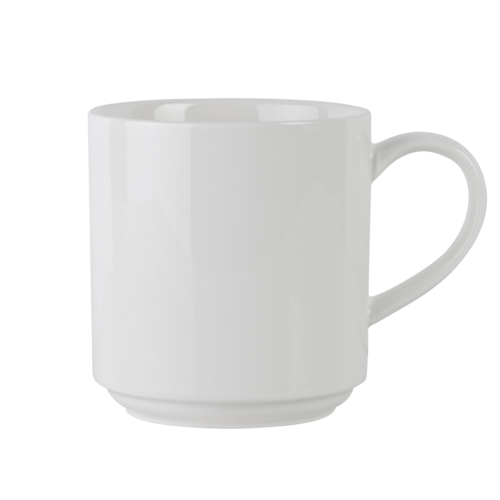 Mikasa Hospitality 11 4/5 oz Bistro Mug - Porcelain, White (5305718)-cityfoodequipment.com