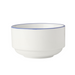 Mikasa Hospitality 9 1/2 oz Bistro Cup - Porcelain, Blue Pinstripe (5305731)-cityfoodequipment.com
