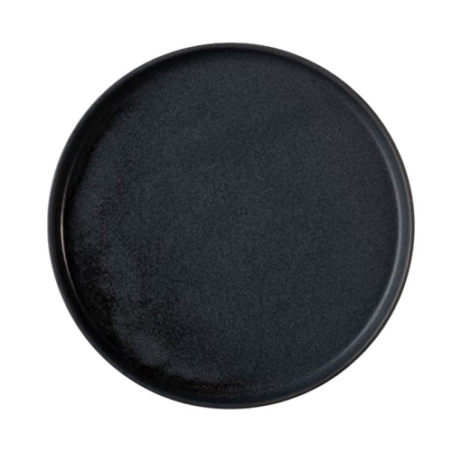 Mikasa Hospitality 8 5/16" Round Reckless Hi Wall Plate - Fine China, Black (5315975)-cityfoodequipment.com