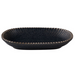 Mikasa Hospitality 9" x 14" Oval Reckless Platter - Fine China, Black (5315972)-cityfoodequipment.com