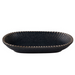 Mikasa Hospitality 8" x 13" Oval Reckless Platter - Fine China, Black (5315971)-cityfoodequipment.com
