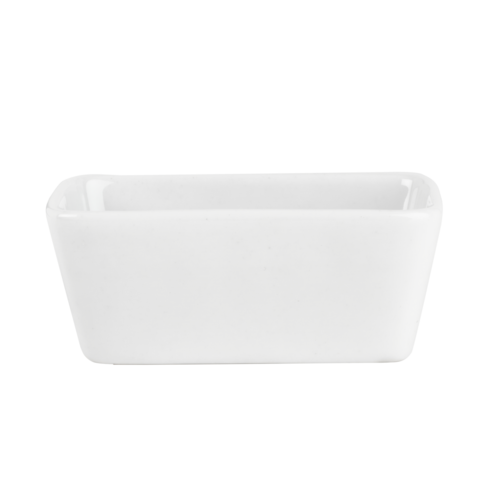 Mikasa Hospitality Rectangular Sugar Caddy - Porcelain, White (5316090)-cityfoodequipment.com
