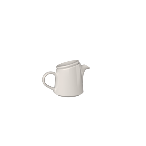 Mikasa Hospitality 14 oz Bevel Teapot - Fine China, White (5316159)-cityfoodequipment.com