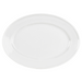 Mikasa Hospitality 14 3/5" x 10 1/5" Oval Specials Platter - Porcelain, White (5315101)-cityfoodequipment.com