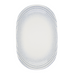 Mikasa Hospitality 8 7/16" x 13" Oval Harmony Platter - Fine China, Blue (5316069)-cityfoodequipment.com