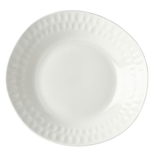 Mikasa Hospitality Irregular Malet Deep Plate - 11 1/5" x 10 7/10", Vegan Bone China, White (5316686)-cityfoodequipment.com
