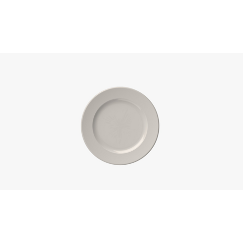 Mikasa Hospitality 9 3/4" Round Frame Wide Plate - Fine China, White (5316183)-cityfoodequipment.com