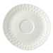 Mikasa Hospitality 5 7/10" x 5 1/2" Irregular Malet Espresso Saucer - Vegan Bone China, White (5316735)-cityfoodequipment.com