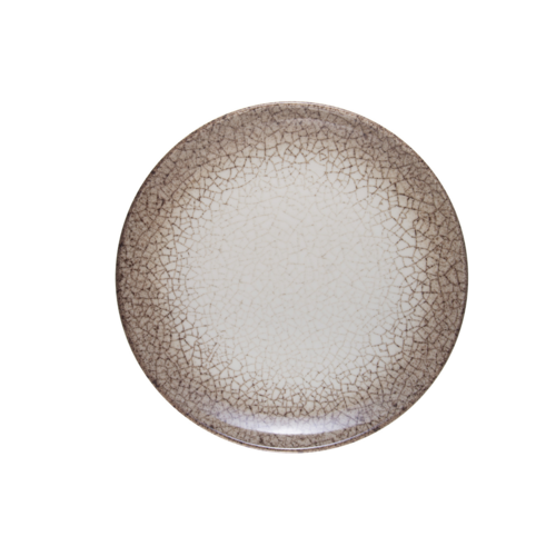 Mikasa Hospitality 11 11/16" Round Deserto Coupe Plate - Fine China, Brown (5316177)-cityfoodequipment.com