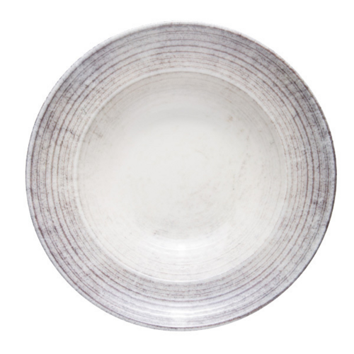 Mikasa Hospitality 11 9/16" Round Fume Deep Plate - Fine China, Black (5316191)-cityfoodequipment.com