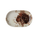 Mikasa Hospitality 4 5/8" x 7 5/16" Oval Orion Platter - Fine China, Brown (5316279)-cityfoodequipment.com