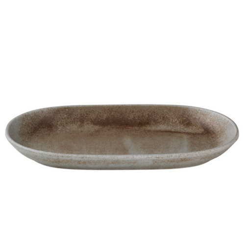 Mikasa Hospitality 7" x 11" Oval Mellow Platter - Fine China, Green (5315915)-cityfoodequipment.com